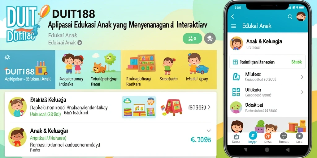 Antarmuka interaktif aplikasi DUIT188 untuk edukasi anak.
