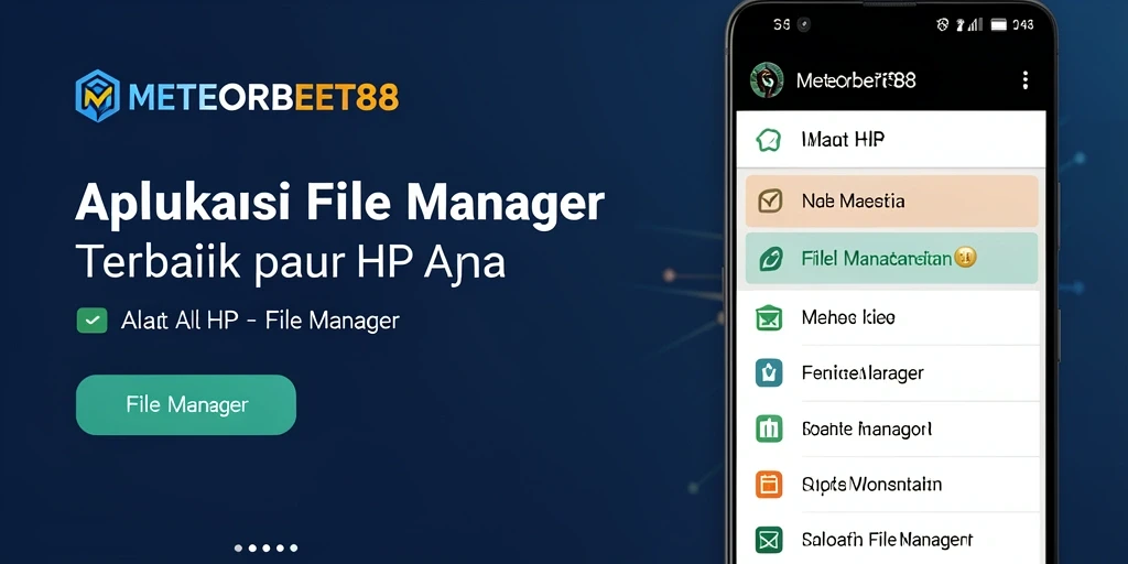 Antarmuka <strong>METEORBET88</strong> yang menampilkan fungsi pengelolaan file secara efisien.
