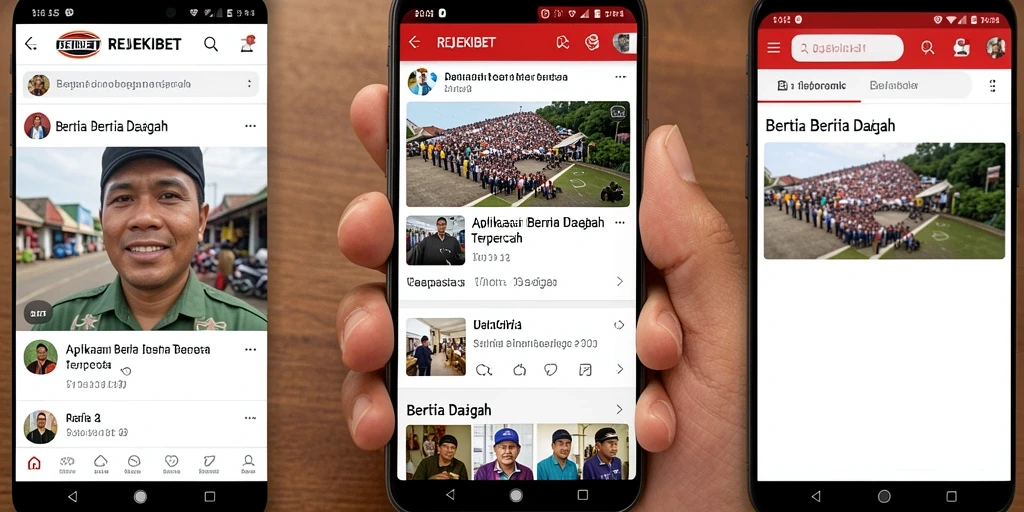 Tampilan antarmuka utama aplikasi REJEKIBET yang informatif dan menarik.