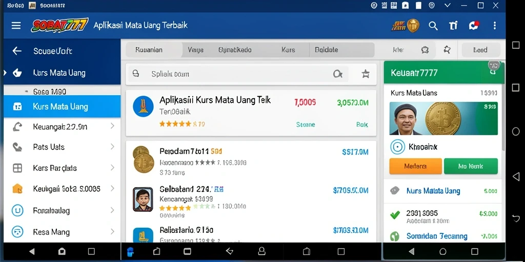 Tampilan antarmuka utama aplikasi SOBAT777 yang informatif dan mudah dinavigasi.
