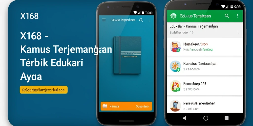 Antarmuka X168 yang sederhana dan mudah digunakan untuk terjemahan.