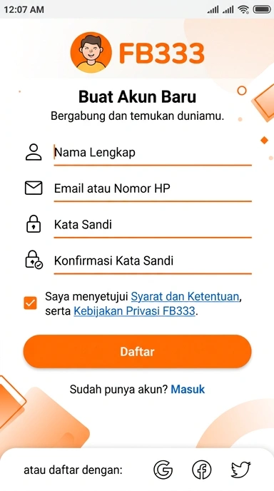 Panduan Lengkap Registrasi Akun fb333 untuk Pengguna Android